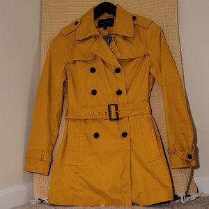 Small Banana Republic Yellow Trench Coat